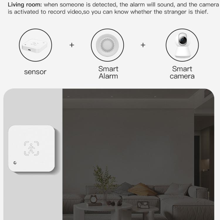 Tuya WiFi Round Human Presence Sensor Millimeter Wave Radar Detection Built-in Illuminance Sensor - Smart Switch by buy2fix | Online Shopping UK | buy2fix