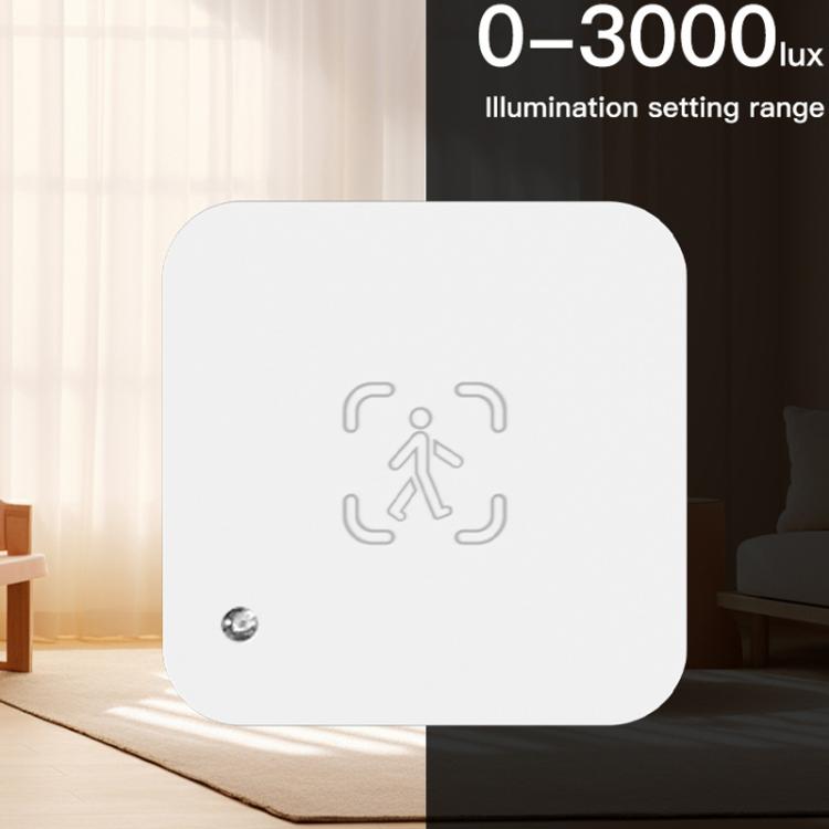 Tuya Zigbee Round Human Presence Sensor Millimeter Wave Radar Detection Built-in Illuminance Sensor - Smart Switch by buy2fix | Online Shopping UK | buy2fix