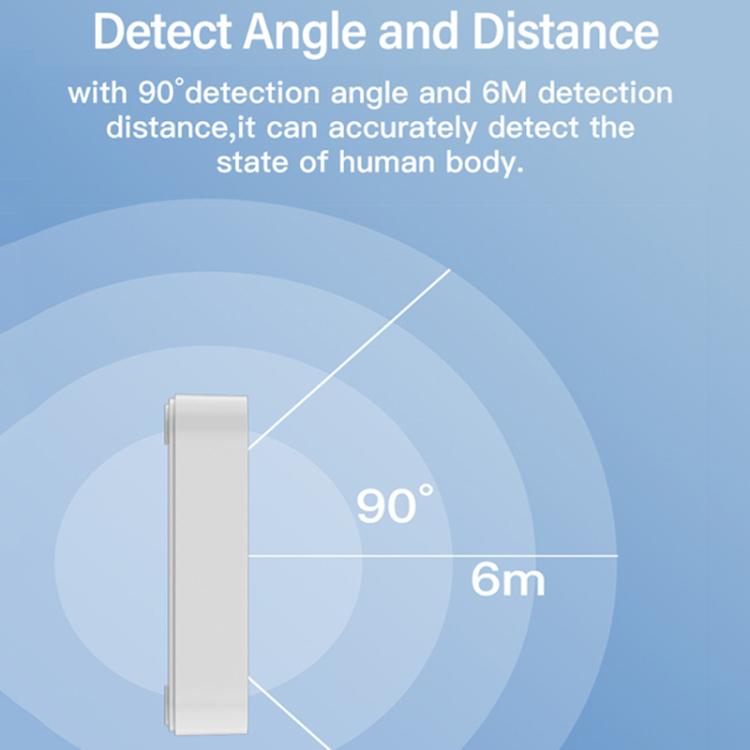 Tuya WiFi Round Human Presence Sensor Millimeter Wave Radar Detection Built-in Illuminance Sensor - Smart Switch by buy2fix | Online Shopping UK | buy2fix