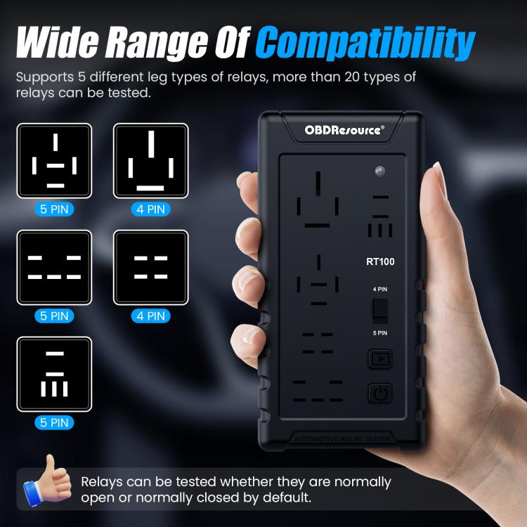 OBDResource 12V Automotive Relay Tester, Model: RT100 - Electronic Test by OBDResource | Online Shopping UK | buy2fix