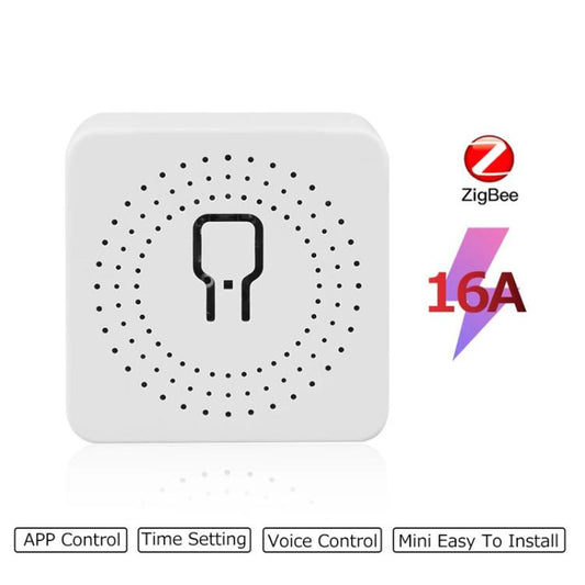 Compatible Tuya Zigbee 16A Smart Switch DIY Breaker 2 Way Control Voice Control - Smart Switch by buy2fix | Online Shopping UK | buy2fix