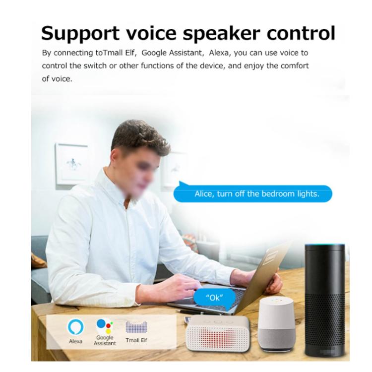 Compatible Tuya Zigbee 16A Smart Switch DIY Breaker 2 Way Control Voice Control - Smart Switch by buy2fix | Online Shopping UK | buy2fix