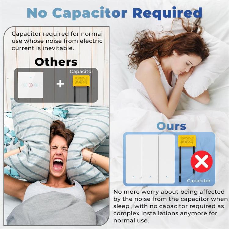 Compatible Tuya ZigBee Smart Light Switch With Radar Motion Sensor No Capacitor Required 2-Gang - Smart Switch by buy2fix | Online Shopping UK | buy2fix