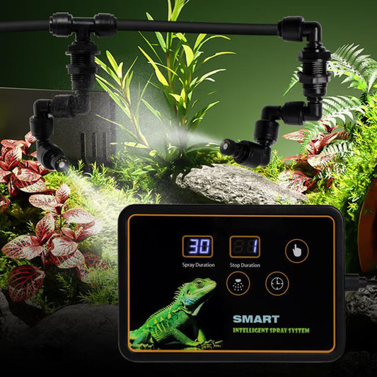 Smart Timer Misting System Kit For Reptile Terrariums Automatic Rainforest Habitat Sprayer UK Plug - Reptile Supplies by buy2fix | Online Shopping UK | buy2fix