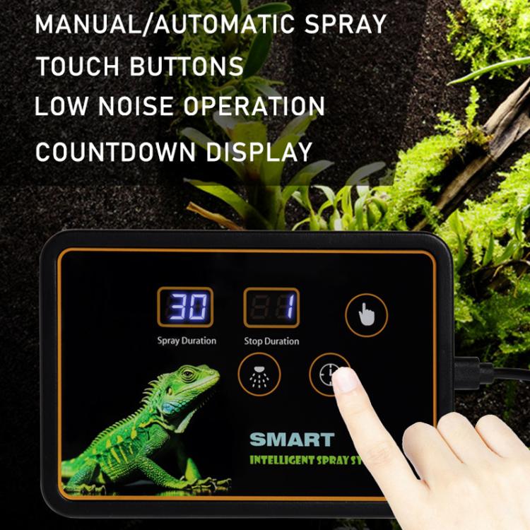 Smart Timer Misting System Kit For Reptile Terrariums Automatic Rainforest Habitat Sprayer EU Plug - Reptile Supplies by buy2fix | Online Shopping UK | buy2fix