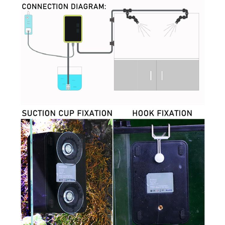 Smart Timer Misting System Kit For Reptile Terrariums Automatic Rainforest Habitat Sprayer EU Plug - Reptile Supplies by buy2fix | Online Shopping UK | buy2fix