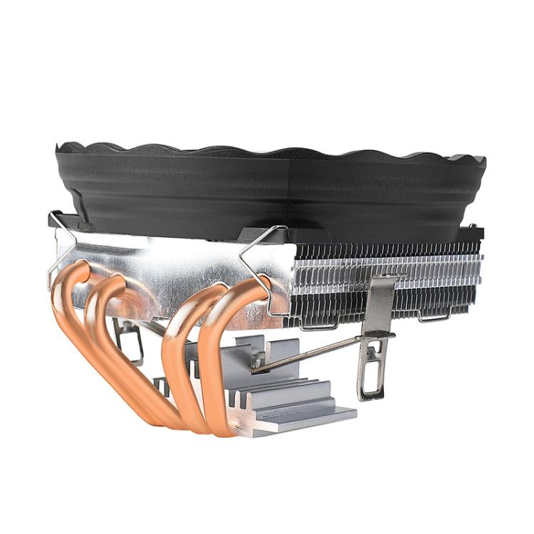 EVESKY 12cm RGB LED CPU Cooler with Dual Copper Heat Pipes Quiet Fan for Desktop Computers - Fan Cooling by EVESKY | Online Shopping UK | buy2fix