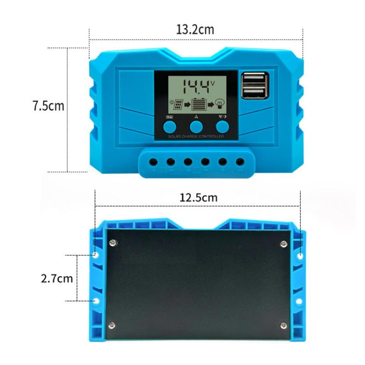 20A 12V 24V Lithium Lead Acid Solar Charge Controller PWM PV Controller With LCD Display - Others by buy2fix | Online Shopping UK | buy2fix