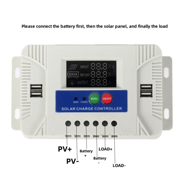 10A 12V 24V Setup-Free Color Screen Luminous Display Solar Controller PV Solar Charge Controller - Others by buy2fix | Online Shopping UK | buy2fix