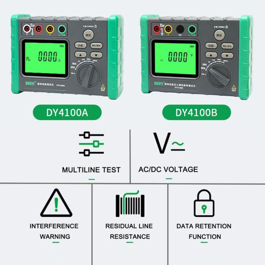 DUOYI Digital Ground Resistance Meter Tester, Model: DY4100A - Electronic Test by DUOYI | Online Shopping UK | buy2fix