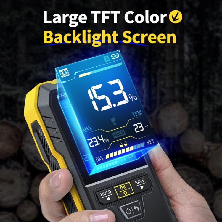 FNIRSI WMT-10 Wood Panel Moisture Tester Wall Surface Humidity Detector - PH & Moisture Meter by FNIRSI | Online Shopping UK | buy2fix