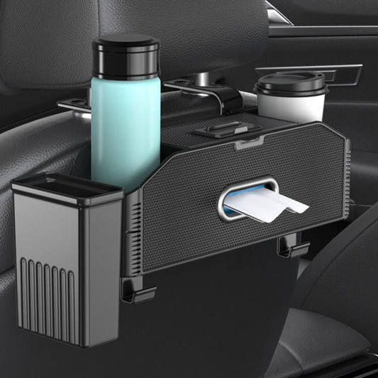 Car Seat Back Multifunctional Storage Box Pouch Phone Holder(Carbon Fiber Pattern) - Stowing Tidying by buy2fix | Online Shopping UK | buy2fix