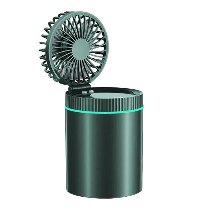 F98 Spray Cooling Desktop Small Fan Bedroom Office Portable Humidifier With Colored Lights, Color: Battery (Green) - Electric Fans by buy2fix | Online Shopping UK | buy2fix