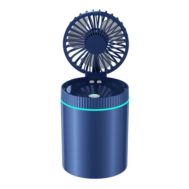 F98 Spray Cooling Desktop Small Fan Bedroom Office Portable Humidifier With Colored Lights, Color: Battery (Blue) - Electric Fans by buy2fix | Online Shopping UK | buy2fix
