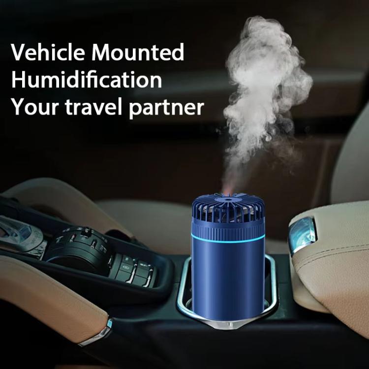 F98 Spray Cooling Desktop Small Fan Bedroom Office Portable Humidifier With Colored Lights, Color: Plug-in (Green) - Electric Fans by buy2fix | Online Shopping UK | buy2fix