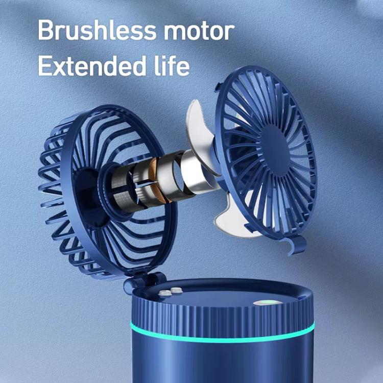 F98 Spray Cooling Desktop Small Fan Bedroom Office Portable Humidifier With Colored Lights, Color: Battery (Green) - Electric Fans by buy2fix | Online Shopping UK | buy2fix
