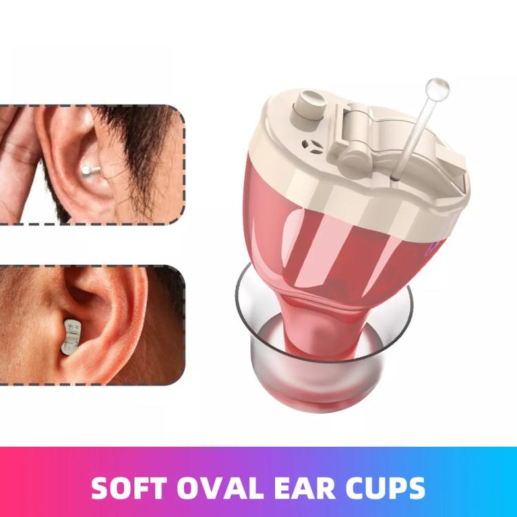 Digital Smart Noise Reduction CIC Hearing Aid Adjustable Sound Amplifier For The Elderly, Color: Left Ear Blue - Hearing Aids by buy2fix | Online Shopping UK | buy2fix