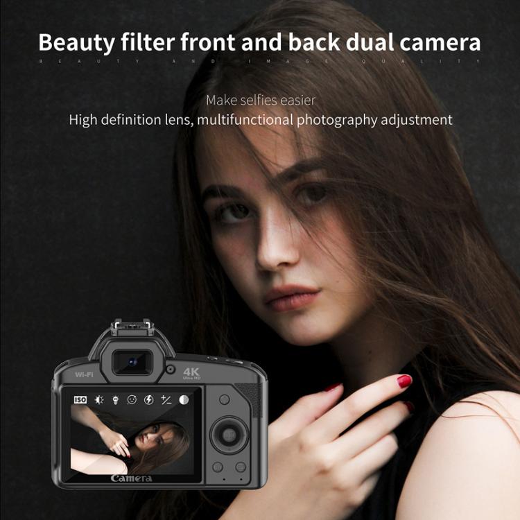 D5 HD WiFi Digital Camera 64MP Dual Camera Night Vision Photography Video DV Standard+Fill Light - Video Cameras by buy2fix | Online Shopping UK | buy2fix