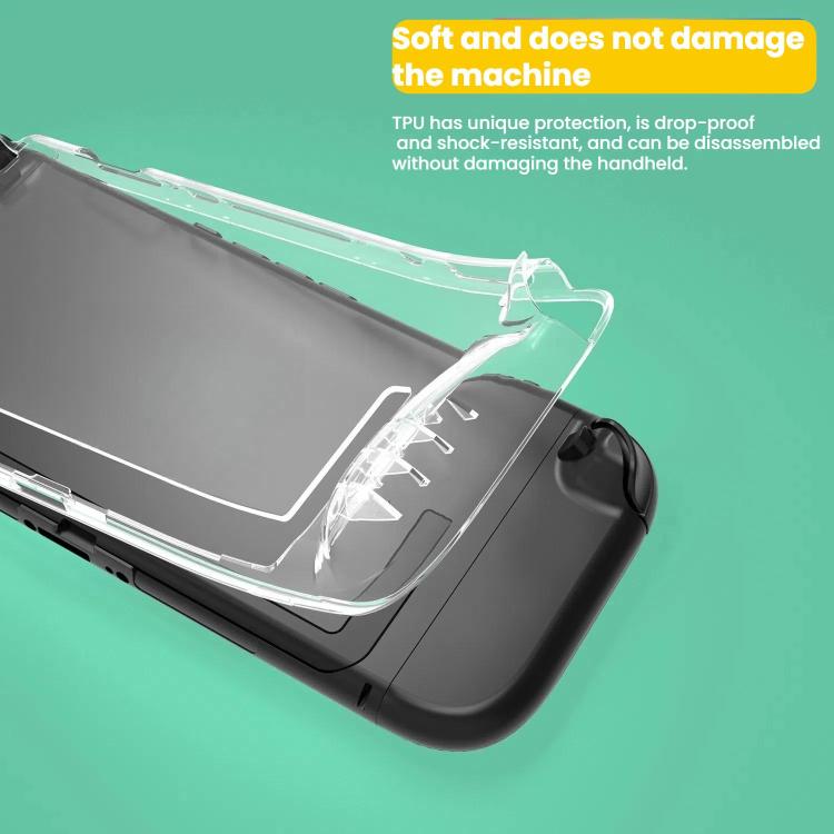 For Nintendo Switch 2 TPU Transparent One-piece Case Anti-Slip Full-Body Protective Cover - Cases by buy2fix | Online Shopping UK | buy2fix