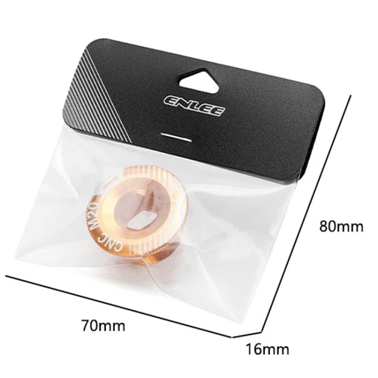 ENLEE Aluminum Bicycle Crank Cover Crank Screws, Color: M20 Black - Screws by ENLEE | Online Shopping UK | buy2fix