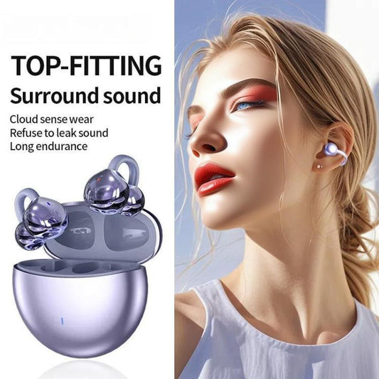 M300 Mini Invisible Clip-On Wireless Bluetooth Earbuds with Active Noise Reduction(Black) - Bluetooth Earphone by buy2fix | Online Shopping UK | buy2fix