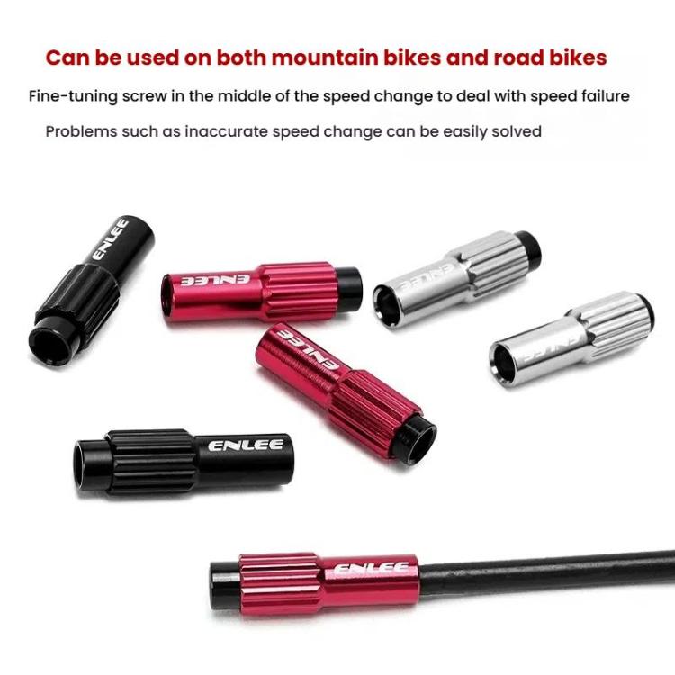ENLEE Mountain Road Bicycle Shift Center Trim Screws 4mm Cable Brake Cable Adjustment Screw(Black) - Screws by ENLEE | Online Shopping UK | buy2fix