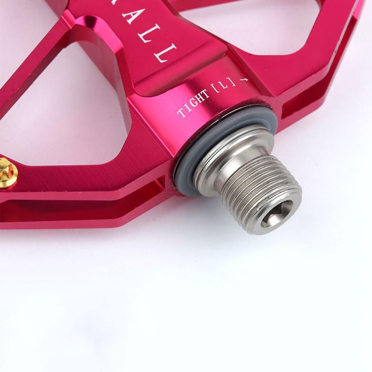RACEWORK D029 CNC Triple Bearing Hollow Anti-slip Bicycle Pedals(Purple) - Pedals by RACEWORK | Online Shopping UK | buy2fix