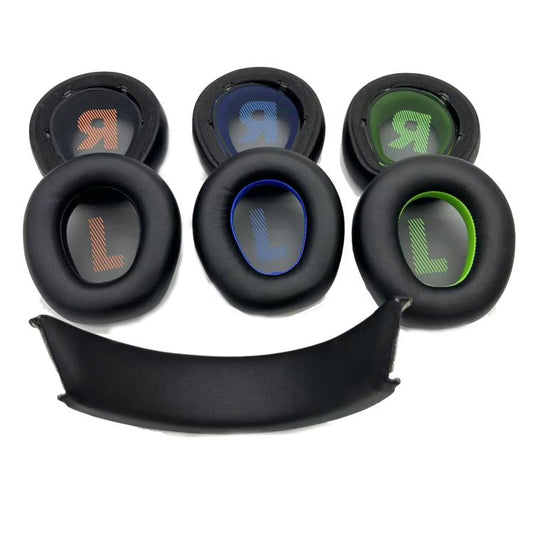 For JBL Quantum Q910 / Q910X / Q910P Headphones Accessories 1pair Black Green Earpads - Earmuff & Pad by buy2fix | Online Shopping UK | buy2fix