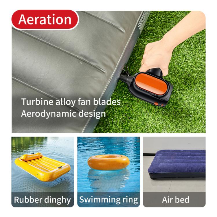HD001 Portable Multifunctional Car Cordless Vacuum Cleaner Safety Hammer Suction Blower All In One Machine, Style: Brushed - Vacuum Cleaner by buy2fix | Online Shopping UK | buy2fix