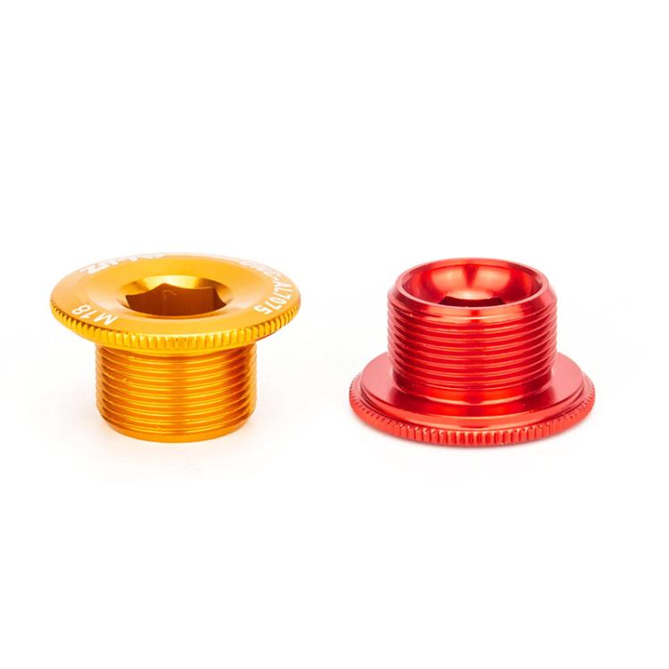 2pcs ZTTO Bicycle Aluminum Alloy Crank Cover Mountain Bike Crank Screws, Style: M19 Red - Screws by ZTTO | Online Shopping UK | buy2fix