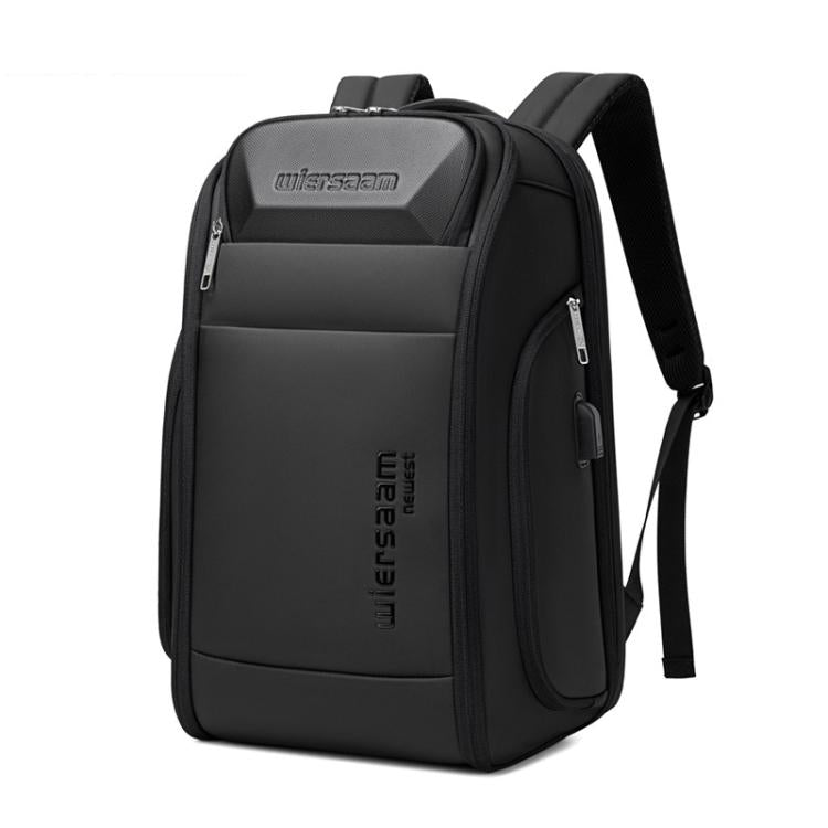 Wiersaam Men Waterproof Anti-Theft Business Backpack Travel Laptop Bag With USB Charging Port & Password Lock Small - Backpack by wiersaam | Online Shopping UK | buy2fix