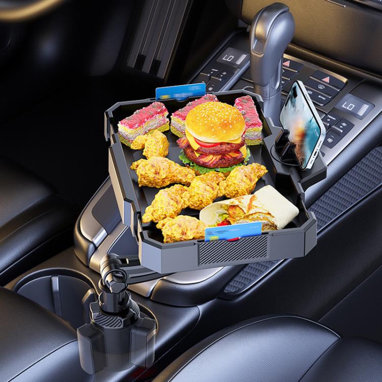 Medium Car 360 Degree Rotating Dining Tray Auto Adjustable Cell Phone Holder - Car Drink Holders by buy2fix | Online Shopping UK | buy2fix
