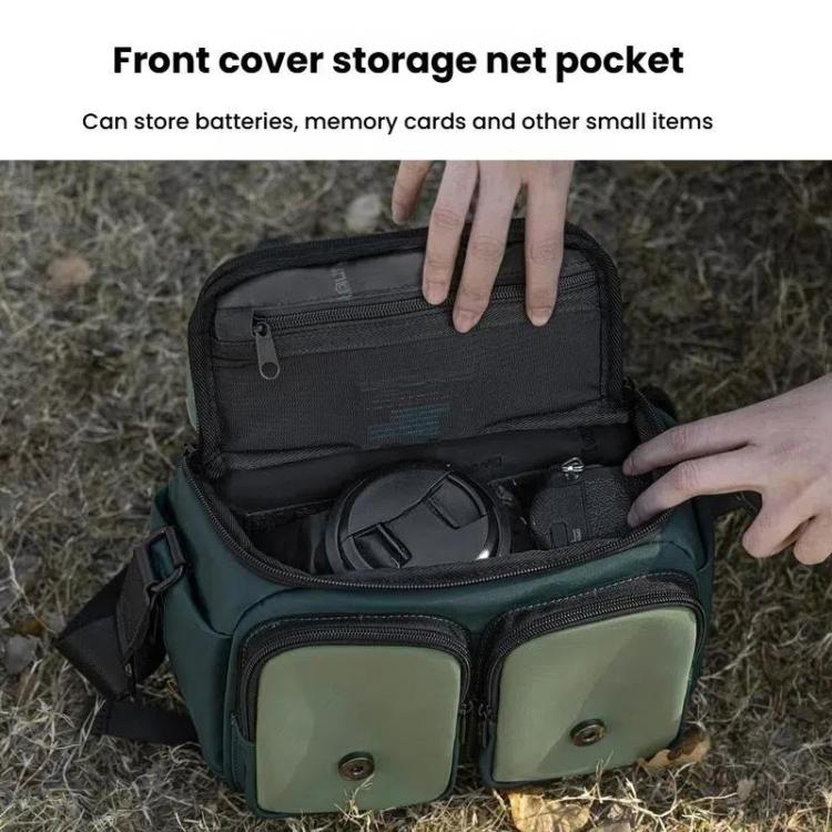 Cwatcun D99 Large Shoulder Camera Bag Multi-functional Casual Color Clash Lightweight Storage Bag - Strap Satchel by Cwatcun | Online Shopping UK | buy2fix