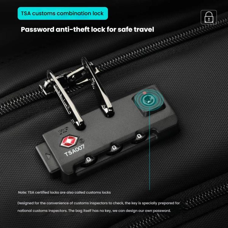Tigernu Expandable Men Business Anti-Theft Laptop Backpack With USB Charging Port, Reflective Strips & TSA Lock - Backpack by Tigernu | Online Shopping UK | buy2fix