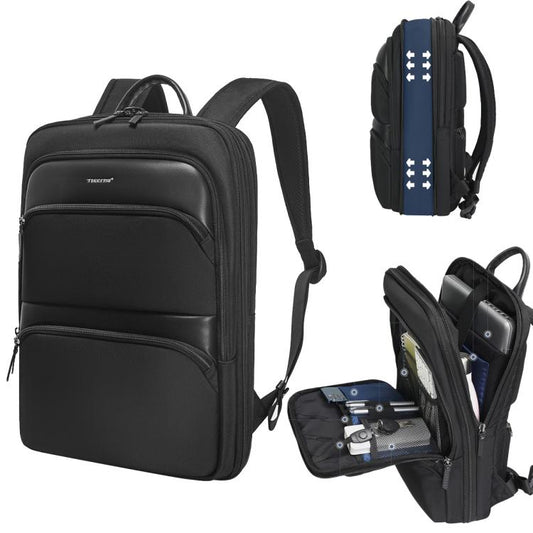 Tigernu T-B9121 17 Inch Men Expandable Waterproof Lightweight Laptop Backpack With Floating Zipper - Backpack by Tigernu | Online Shopping UK | buy2fix