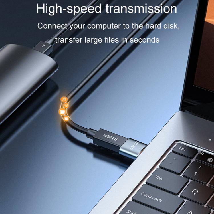 JINGHUA S505 Alloy Case Cell Phone To Computer USB2.0 Adapter(USB Male To Type-C) - USB Adapter by JINGHUA | Online Shopping UK | buy2fix
