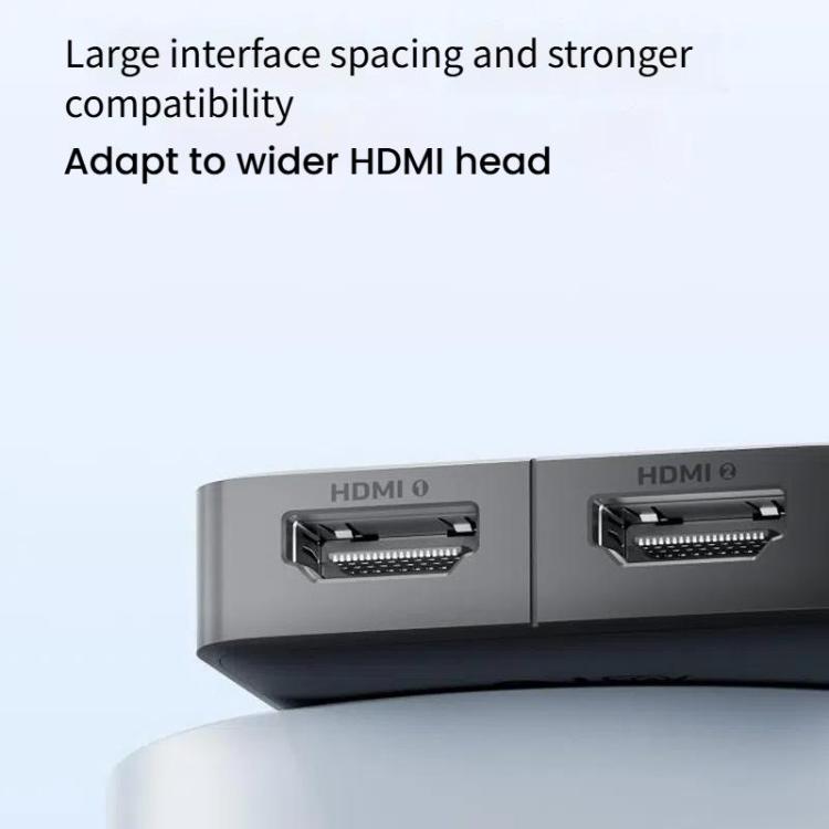 ANKER A83H1 4K 2 Into 1 Out Docking Station HDMI Converter(Black) - Converter by ANKER | Online Shopping UK | buy2fix