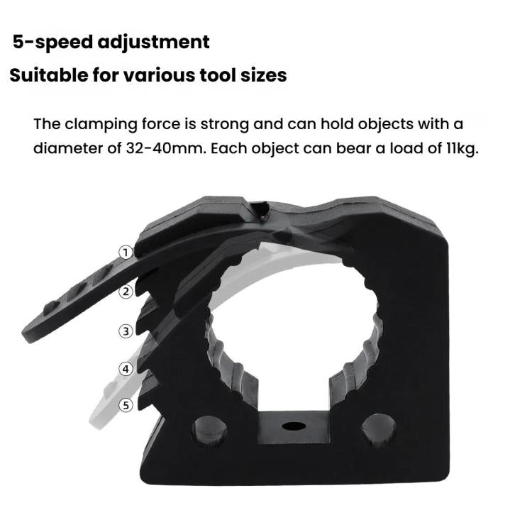 Car Quick-Fix Adjustable Rubber Clip Installation Clamp, Specification: 2 Red 2 Black - Marine Accessories & Parts by buy2fix | Online Shopping UK | buy2fix