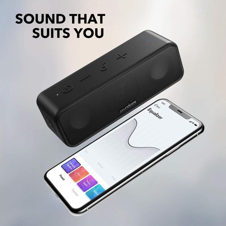 ANKER Soundcore 3 A3117 Portable Wireless Bluetooth Speaker(Black) - Desktop Speaker by ANKER | Online Shopping UK | buy2fix
