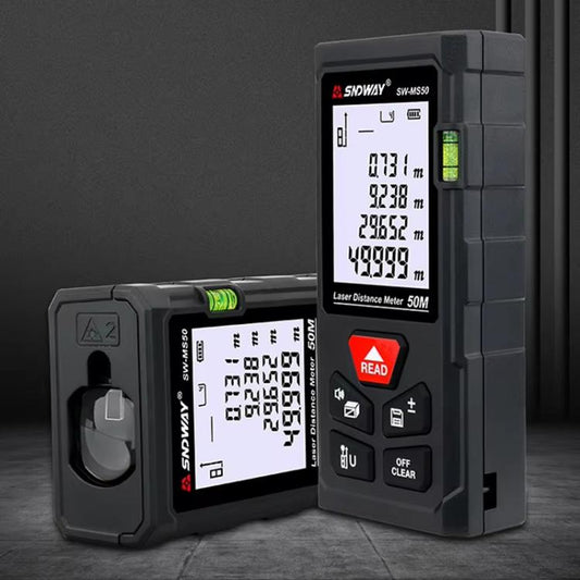 SNDWAY SW-MS50 50M Laser Distance Measuring Instrument High Precision Laser Ruler - Laser Rangefinder by SNDWAY | Online Shopping UK | buy2fix