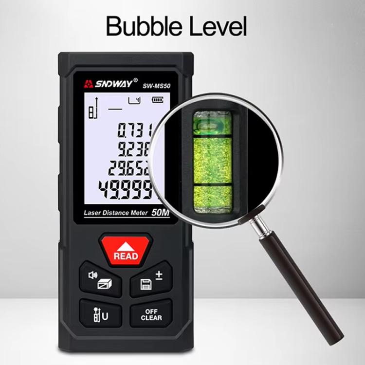 SNDWAY SW-MS100 100M Laser Distance Measuring Instrument High Precision Laser Ruler - Laser Rangefinder by SNDWAY | Online Shopping UK | buy2fix