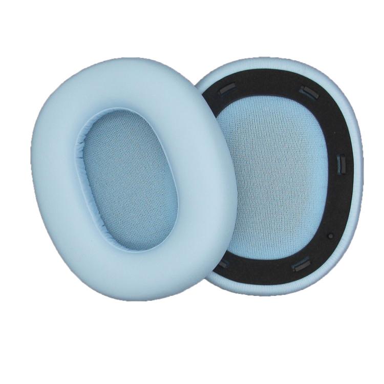 For Edifier W830NB 1pair Bluetooth Headset Leather Sponge Cover Earmuffs(Blue) - Earmuff & Pad by buy2fix | Online Shopping UK | buy2fix