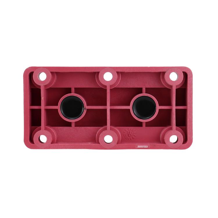 600A RV Yacht Copper Bolt 4 Stud Heavy Duty Busbar Terminal, Color: Red+Black - Fuse by buy2fix | Online Shopping UK | buy2fix
