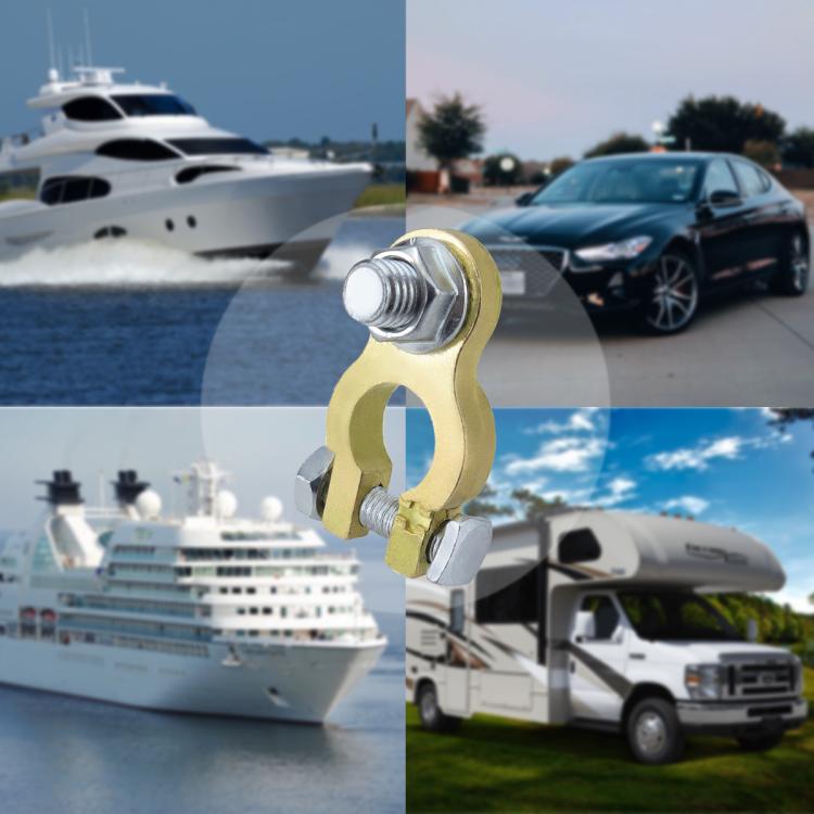 M10 RV Yacht Battery Zinc Alloy Battery Terminal Wiring Clip, Specifications: Set 1 - Booster Cable & Clip by buy2fix | Online Shopping UK | buy2fix