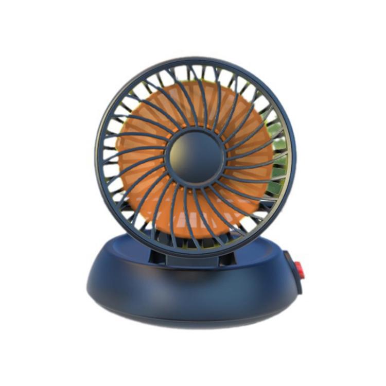 Car Single-head Three-speed Adjustable Folding High-wind Fan(Orange 12V Cigarette Lighte) - Heating & Fans by buy2fix | Online Shopping UK | buy2fix