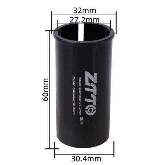 27.2-30.4mm 004 2pcs ZTTO Bicycle Seat Post Conversion Sleeve Reducer Cover(Black) - Others by ZTTO | Online Shopping UK | buy2fix