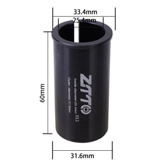 25.4-31.6mm 011 2pcs ZTTO Bicycle Seat Post Conversion Sleeve Reducer Cover(Black) - Others by ZTTO | Online Shopping UK | buy2fix