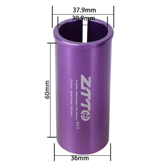 30.9-36mm 015 2pcs ZTTO Bicycle Seat Post Conversion Sleeve Reducer Cover(Purple) - Others by ZTTO | Online Shopping UK | buy2fix