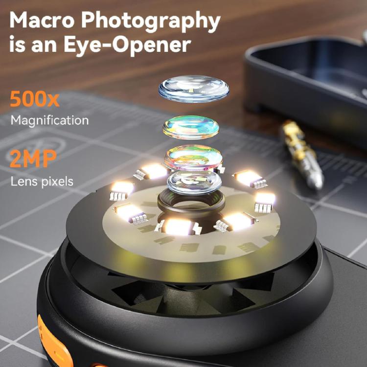 Portable Inspection Jewelry Painting Repair Optical Microscope Mini Primary Secondary Students Experiment Science Apparatus, Style: Black+32G - Digital Microscope by buy2fix | Online Shopping UK | buy2fix