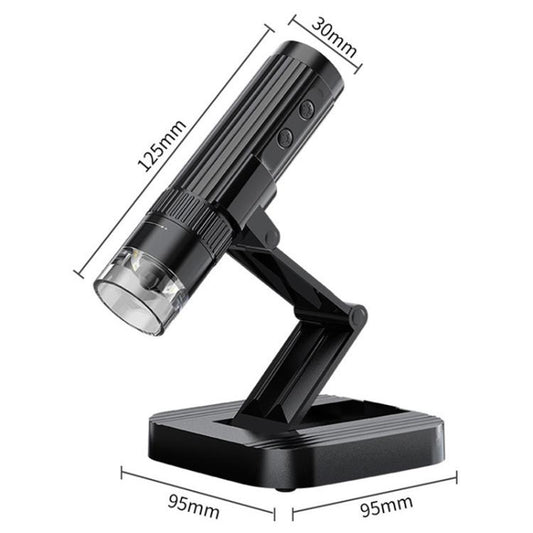 Portable 200W Pixel 1000X HD Wireless Digital Microscope(White With Holder) - Digital Microscope by buy2fix | Online Shopping UK | buy2fix
